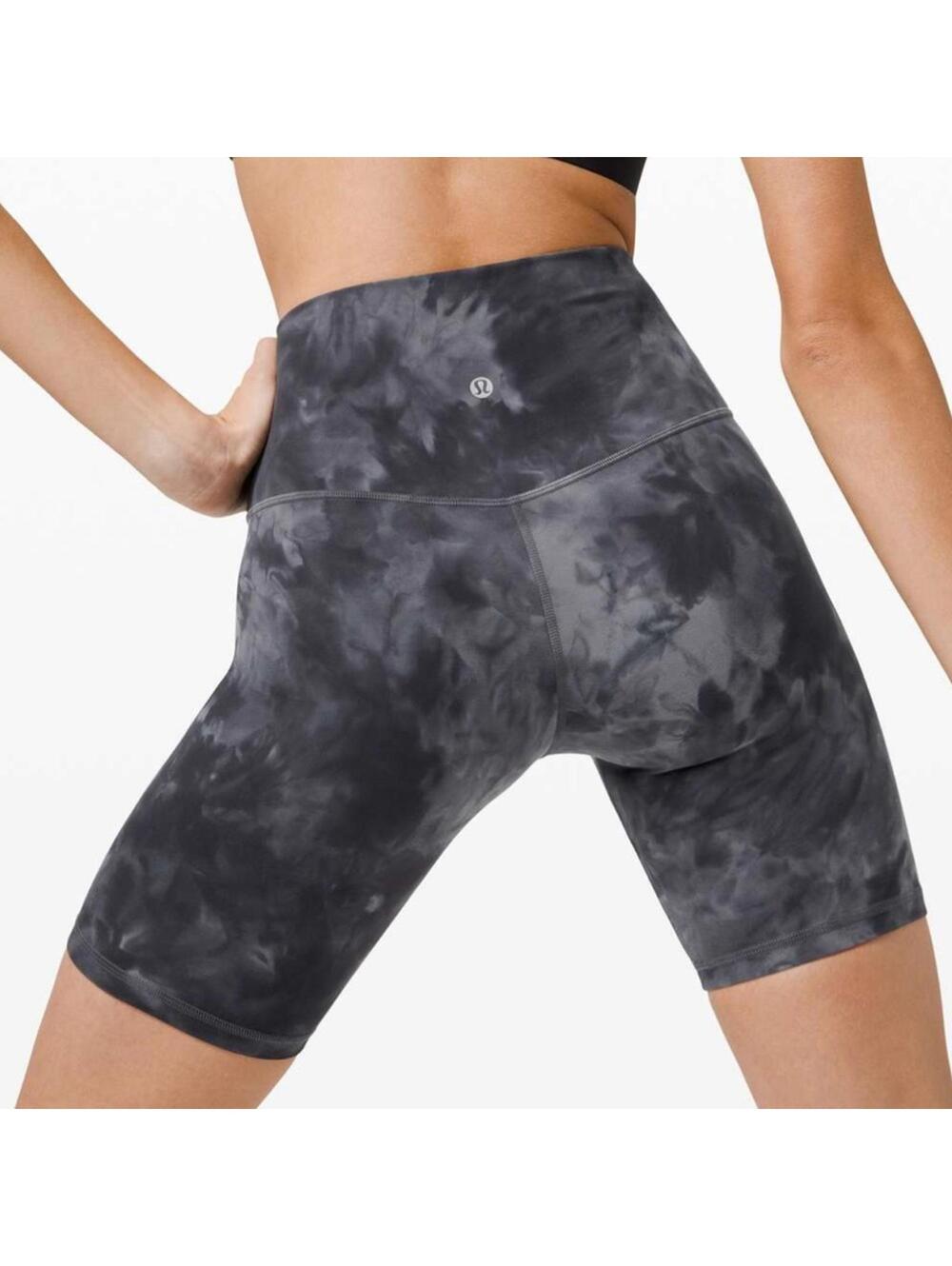 Lululemon Align Short 8" *Diamond Dye Pitch Grey Graphite Grey Sz 4 EUC